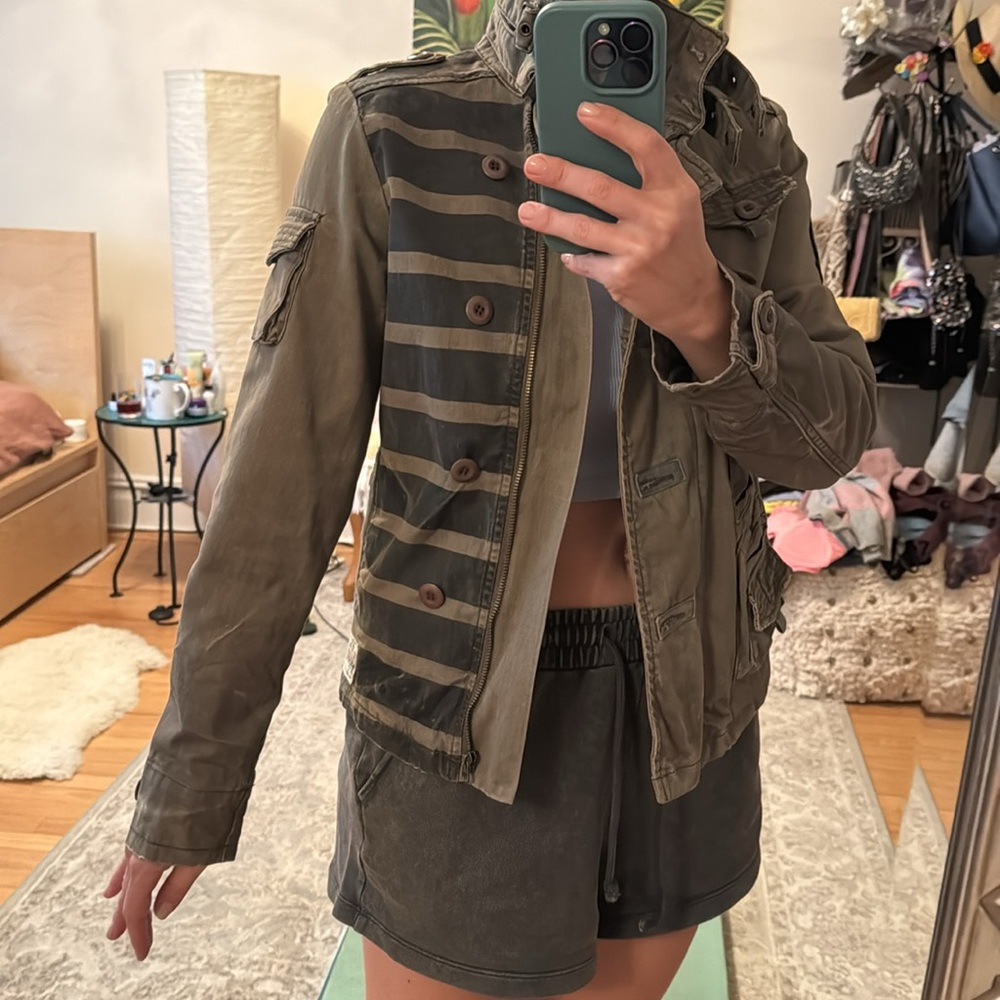 Nasty Gal - Hellz Bellz - vintage Army inspired jacket - size Small - Picture 7 of 10
